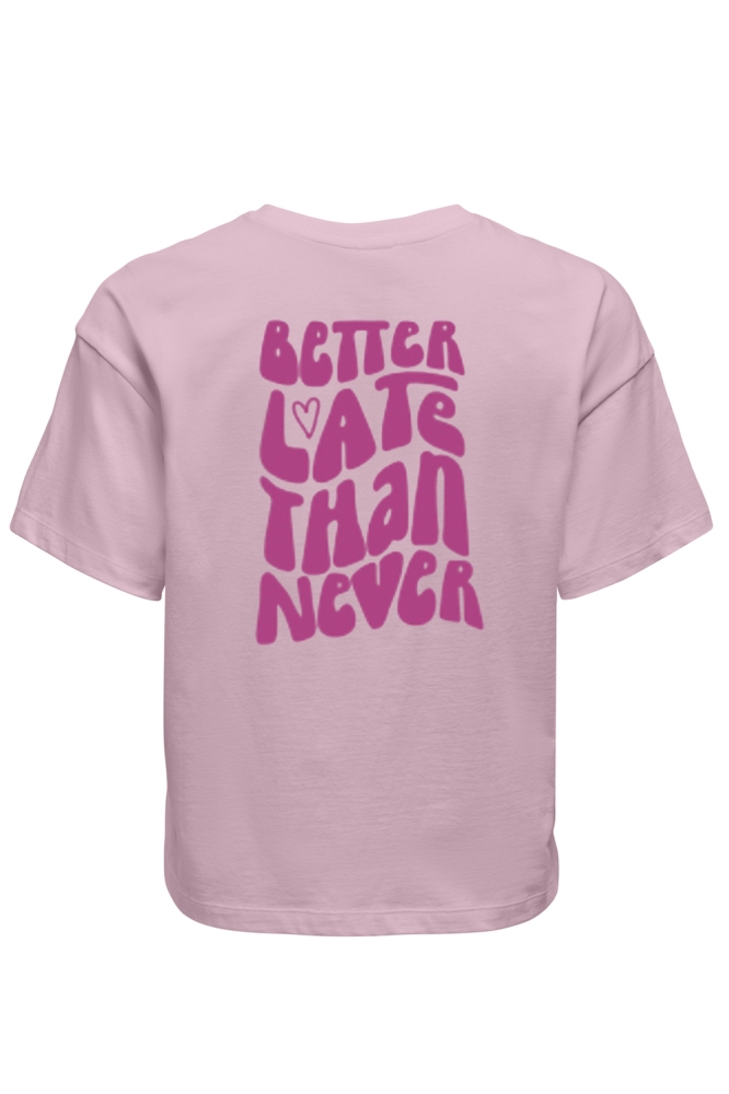 ONL30 HAPPY LIFE S/S BOXY TEE CS JR 15367624 Roseate Spoonbill/Never fucsia